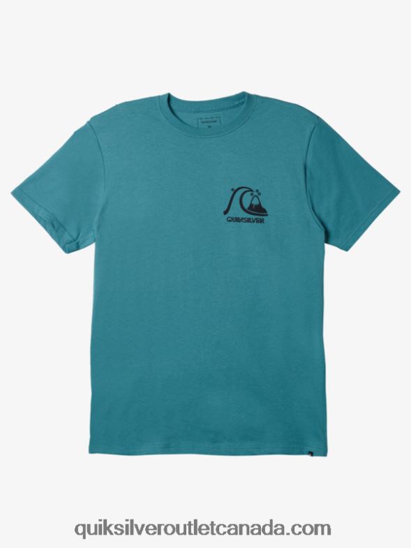 CA Quiksilver Men The Original T-shirt brittany blue TX4R21068