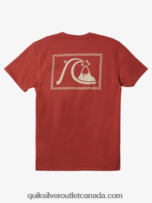 CA Quiksilver Men The Original T-shirt marsala TX4R21069