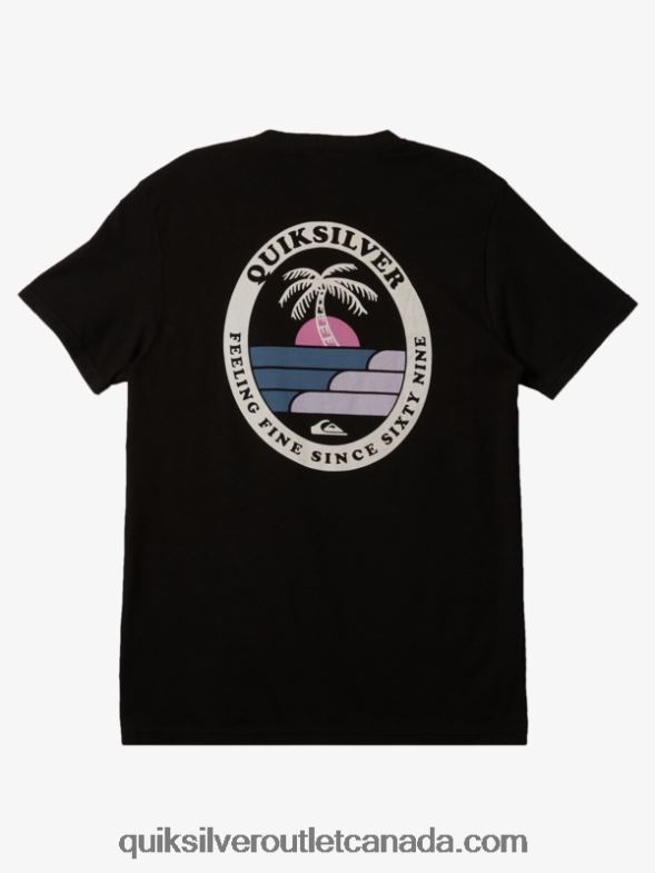 CA Quiksilver Men The Ripple T-Shirt black TX4R2187