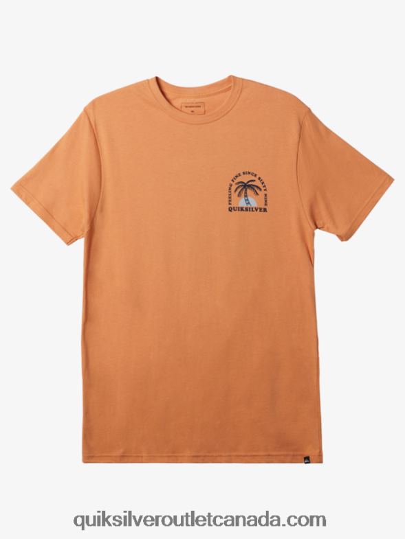 CA Quiksilver Men The Ripple T-Shirt copper tan TX4R2186