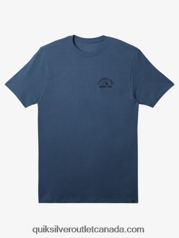 CA Quiksilver Men Timeless Spin T-Shirt bering sea TX4R2105