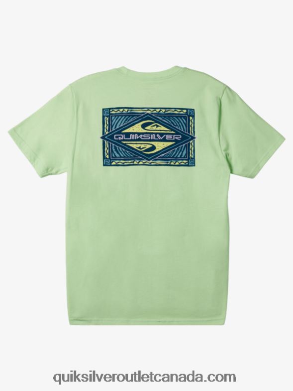 CA Quiksilver Men Vibing T-Shirt paradise green TX4R2178
