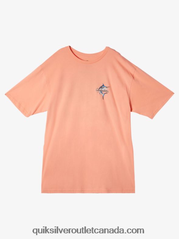 CA Quiksilver Men Waterman Beauty At Sea T-Shirt peach pink TX4R252