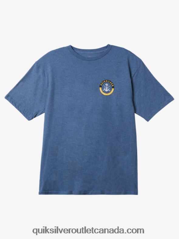 CA Quiksilver Men Waterman Carefree Sessions T-Shirt ensign blue heather TX4R21484