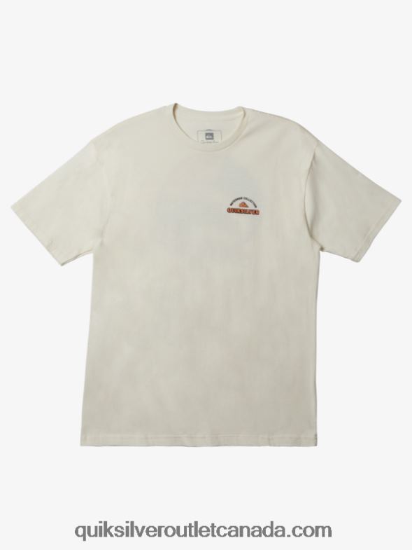CA Quiksilver Men Waterman Fins Up T-Shirt antique white TX4R21047
