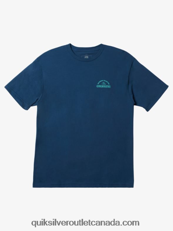 CA Quiksilver Men Waterman Fins Up T-Shirt ensign blue TX4R21046