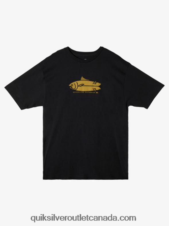 CA Quiksilver Men Waterman Fish Tales T-Shirt black TX4R258