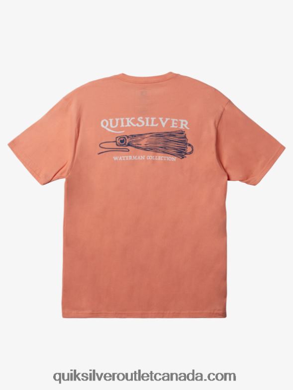 CA Quiksilver Men Waterman Get Jiggy T-Shirt peach pink TX4R2948