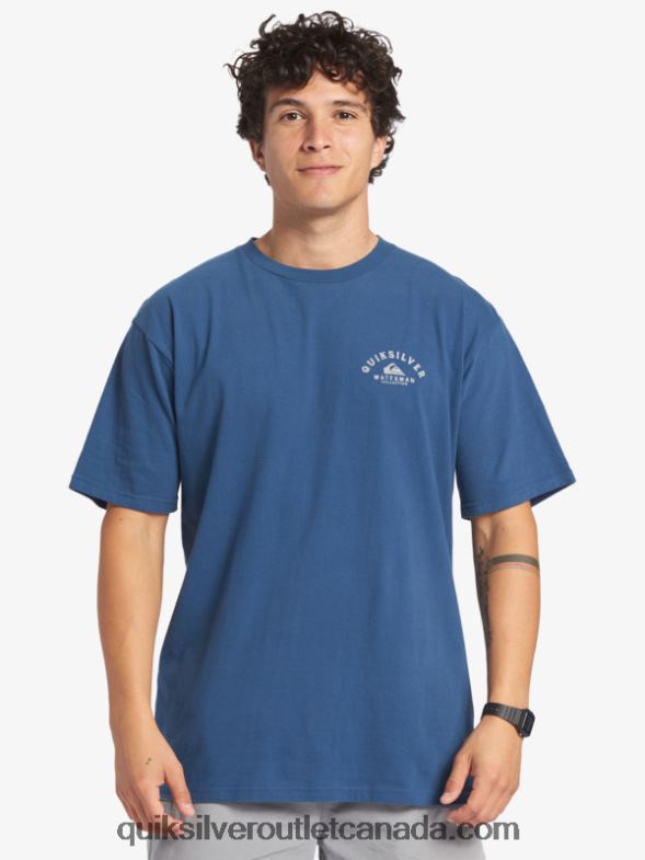 CA Quiksilver Men Waterman Heading Out T-Shirt ensign blue TX4R261