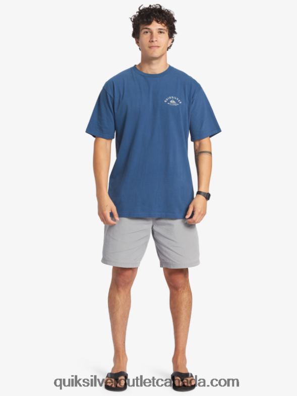 CA Quiksilver Men Waterman Heading Out T-Shirt ensign blue TX4R261