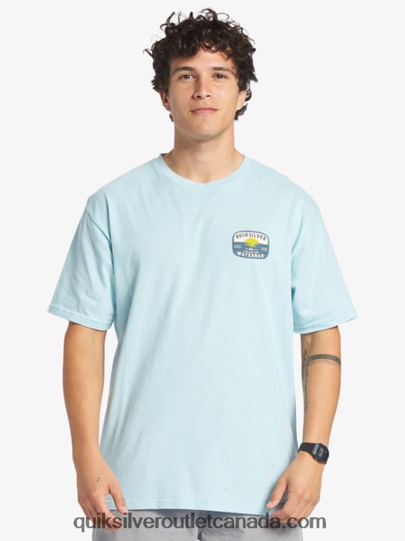 CA Quiksilver Men Waterman Lava Lamp T-Shirt aquatic TX4R2554