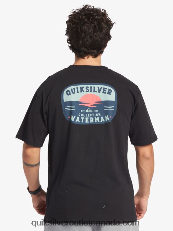 CA Quiksilver Men Waterman Lava Lamp T-Shirt black TX4R2553