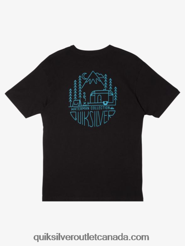 CA Quiksilver Men Waterman Outdoor Livin T-Shirt black TX4R256