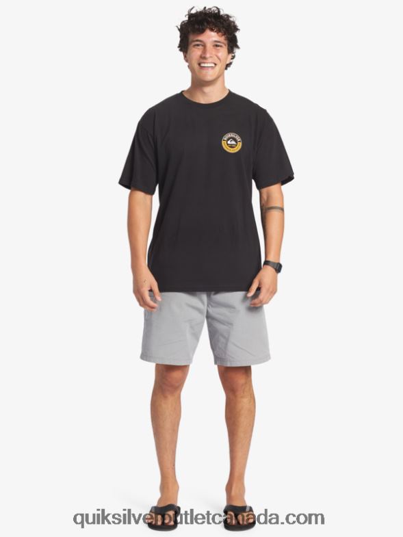CA Quiksilver Men Waterman Sea Shark T-Shirt black TX4R240