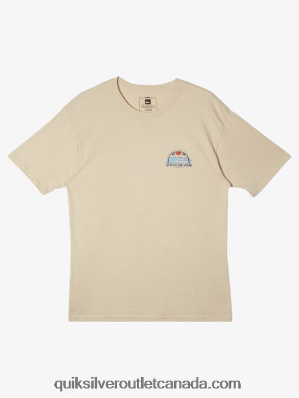 CA Quiksilver Men Waterman Set View T-Shirt brown rice TX4R238
