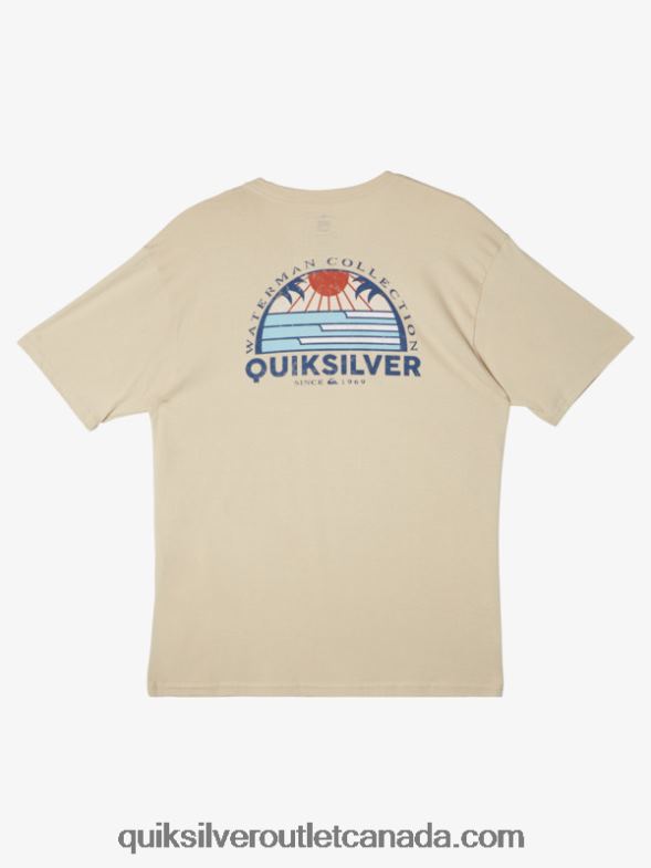 CA Quiksilver Men Waterman Set View T-Shirt brown rice TX4R238