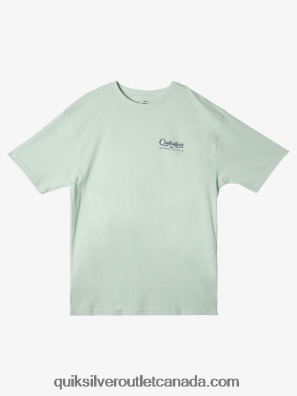 CA Quiksilver Men Waterman Undertow T-Shirt subtle green TX4R255