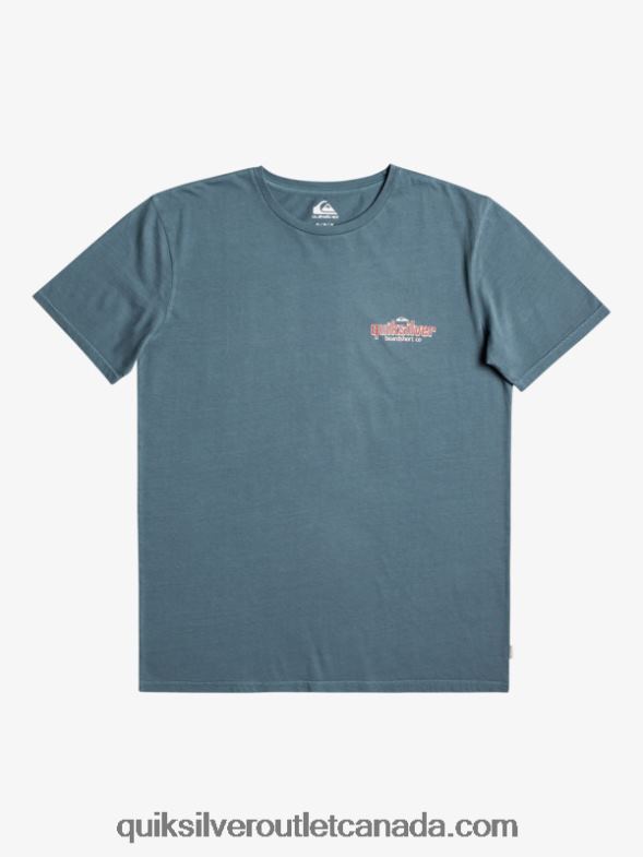 CA Quiksilver Men Words T-Shirt bering sea TX4R2933