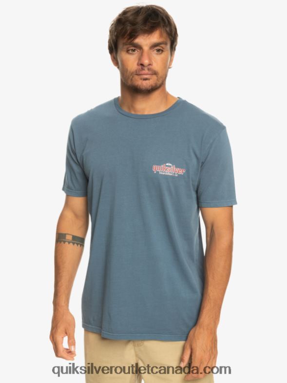 CA Quiksilver Men Words T-Shirt bering sea TX4R2933