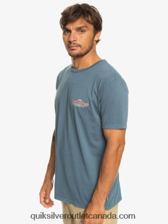 CA Quiksilver Men Words T-Shirt bering sea TX4R2933