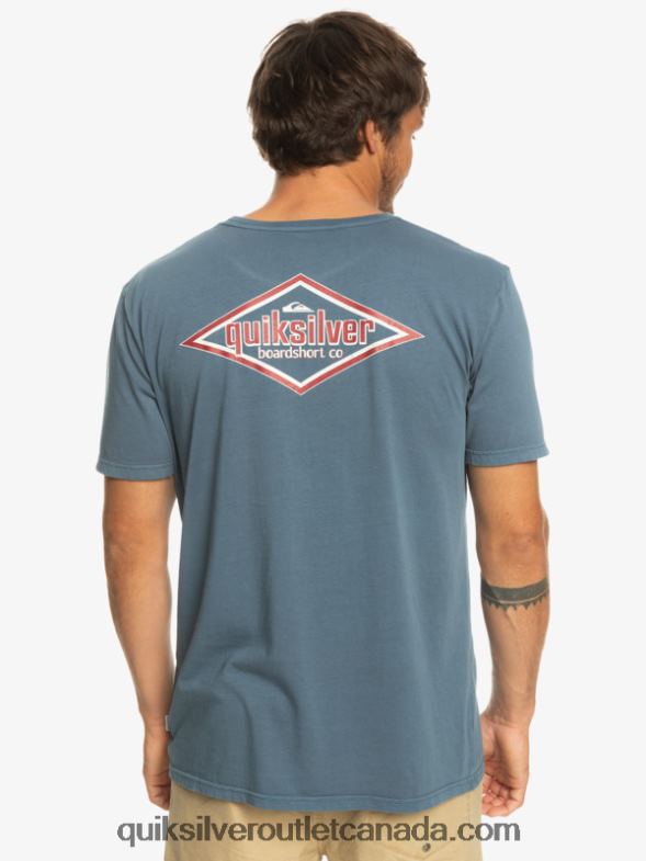 CA Quiksilver Men Words T-Shirt bering sea TX4R2933