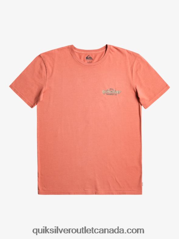 CA Quiksilver Men Words T-Shirt marsala TX4R2935