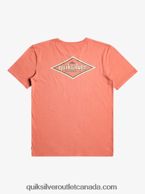 CA Quiksilver Men Words T-Shirt marsala TX4R2935