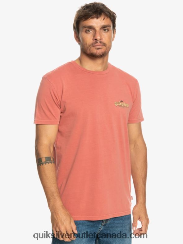 CA Quiksilver Men Words T-Shirt marsala TX4R2935