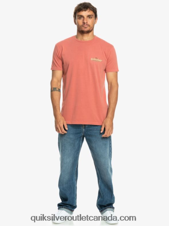 CA Quiksilver Men Words T-Shirt marsala TX4R2935