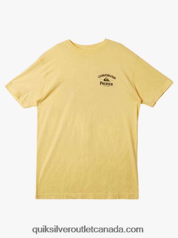CA Quiksilver x Pacifico Men Lockup T-Shirt gold TX4R22