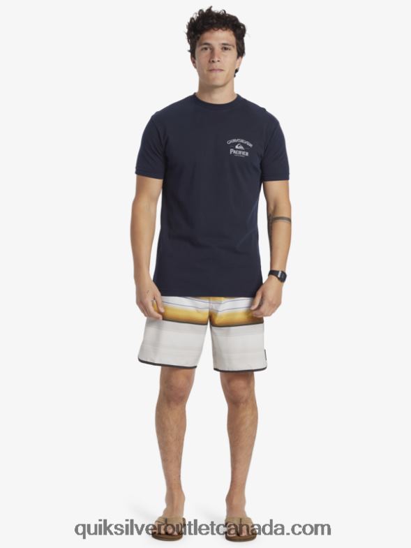 CA Quiksilver x Pacifico Men Lockup T-Shirt navy blazer TX4R21