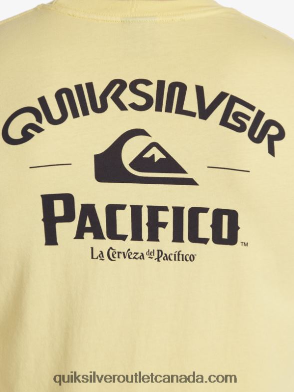 CA Quiksilver x Pacifico Men Straight Shooter Long Sleeve T-Shirt gold TX4R25