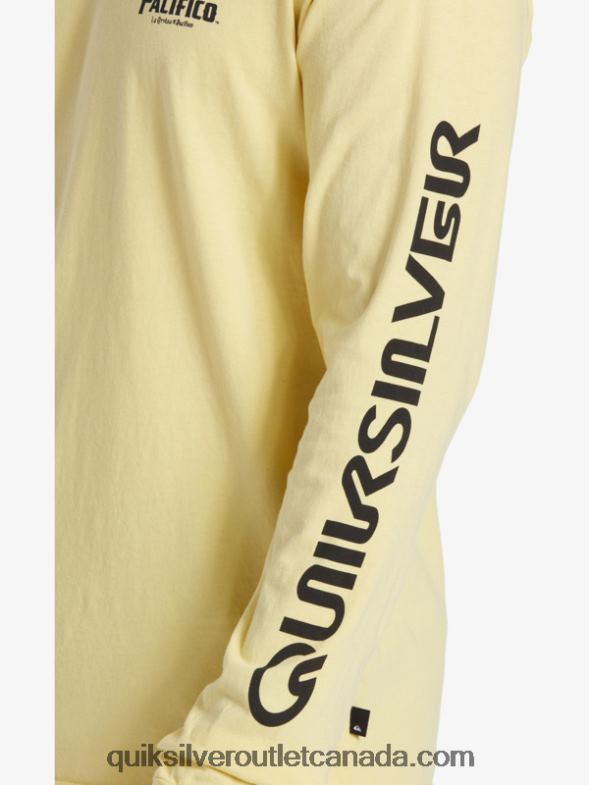 CA Quiksilver x Pacifico Men Straight Shooter Long Sleeve T-Shirt gold TX4R25