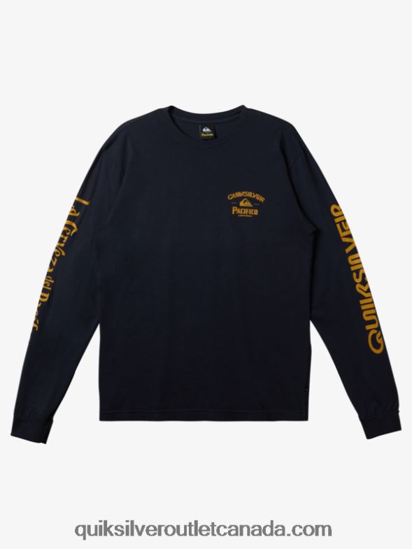 CA Quiksilver x Pacifico Men Straight Shooter Long Sleeve T-Shirt navy blazer TX4R26