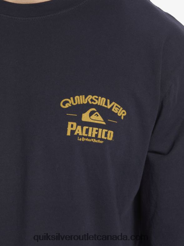 CA Quiksilver x Pacifico Men Straight Shooter Long Sleeve T-Shirt navy blazer TX4R26