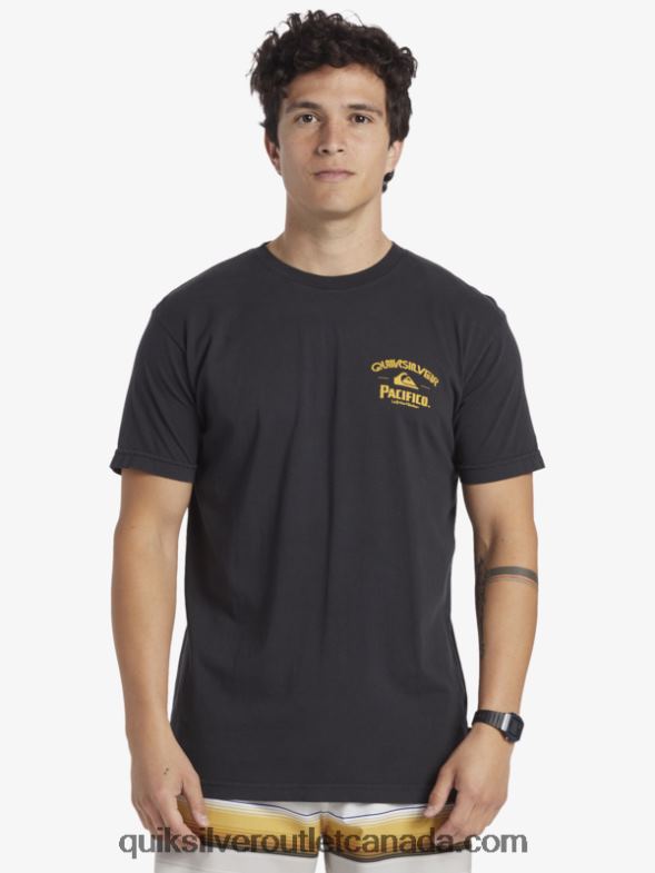 CA Quiksilver x Pacifico Men Straight Shooter T-Shirt tarmac TX4R28