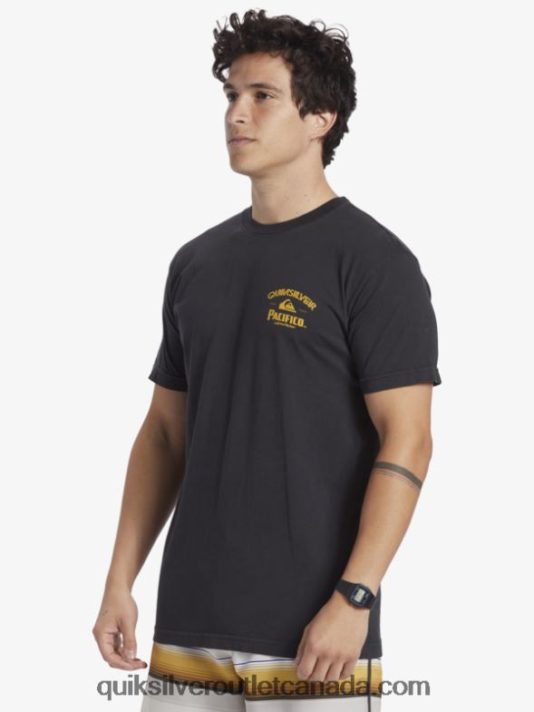 CA Quiksilver x Pacifico Men Straight Shooter T-Shirt tarmac TX4R28