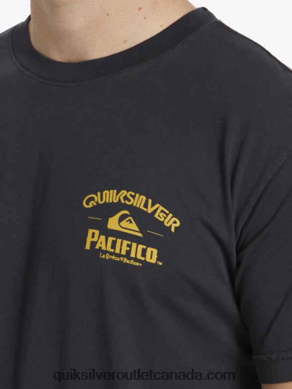 CA Quiksilver x Pacifico Men Straight Shooter T-Shirt tarmac TX4R28