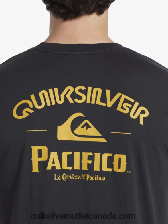 CA Quiksilver x Pacifico Men Straight Shooter T-Shirt tarmac TX4R28