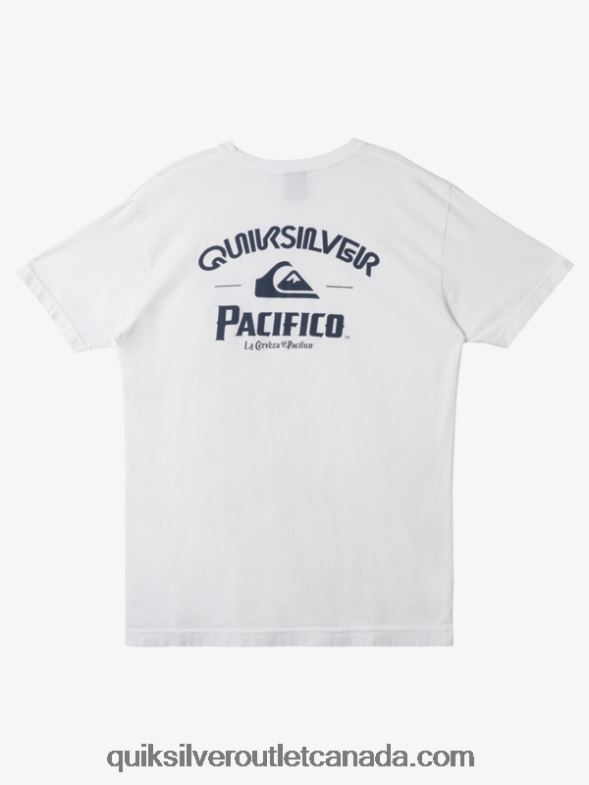 CA Quiksilver x Pacifico Men Straight Shooter T-Shirt white TX4R27