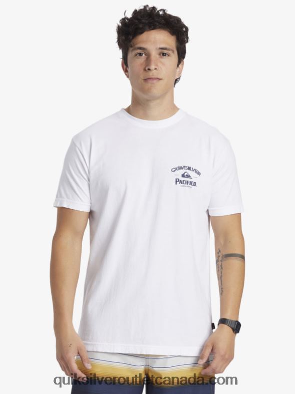 CA Quiksilver x Pacifico Men Straight Shooter T-Shirt white TX4R27