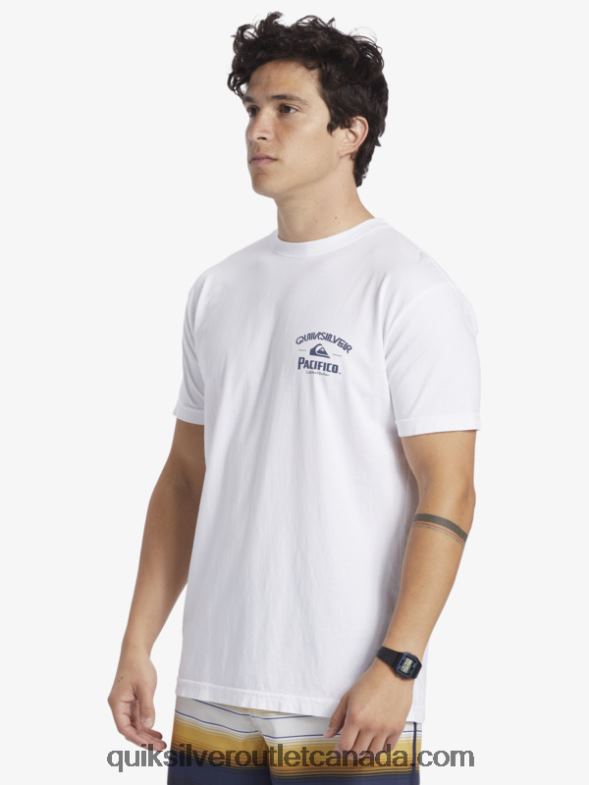 CA Quiksilver x Pacifico Men Straight Shooter T-Shirt white TX4R27