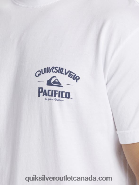 CA Quiksilver x Pacifico Men Straight Shooter T-Shirt white TX4R27
