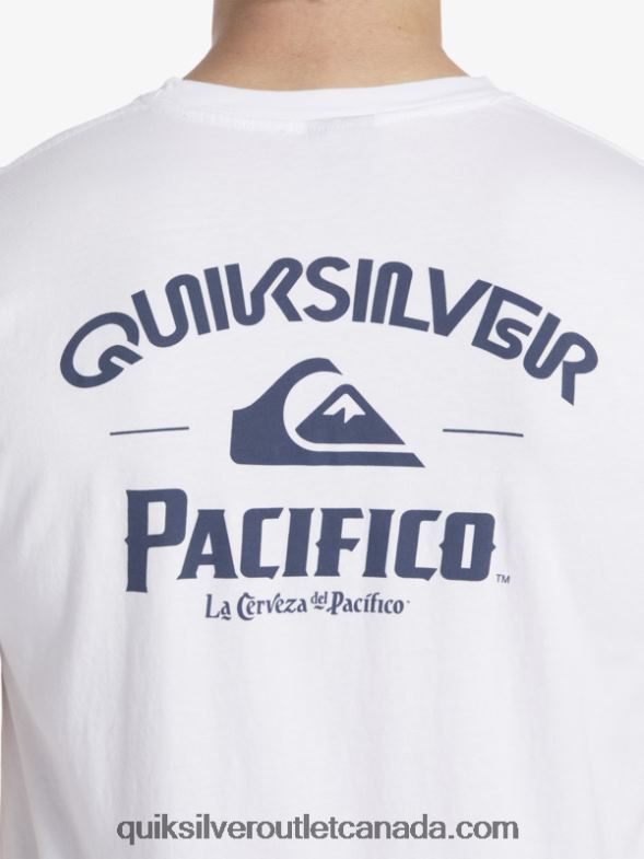 CA Quiksilver x Pacifico Men Straight Shooter T-Shirt white TX4R27