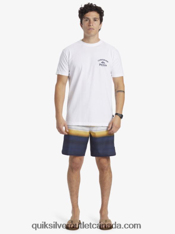 CA Quiksilver x Pacifico Men Straight Shooter T-Shirt white TX4R27