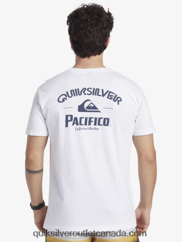 CA Quiksilver x Pacifico Men Straight Shooter T-Shirt white TX4R27