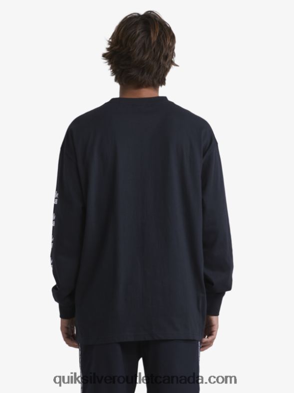 CA Quiksilver x Stab Men Organic Long Sleeve T-Shirt black TX4R21845