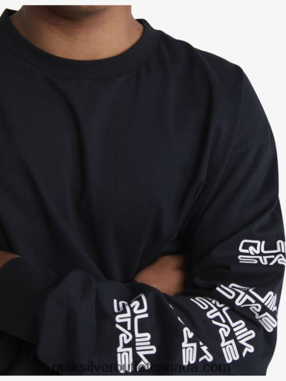 CA Quiksilver x Stab Men Organic Long Sleeve T-Shirt black TX4R21845