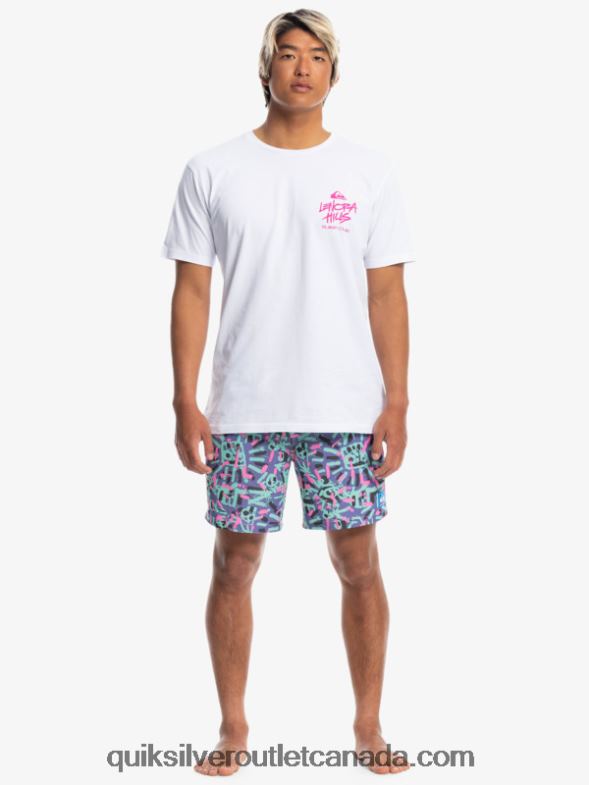 CA Quiksilver x Stranger Men Things Lenora T-Shirt white TX4R21839