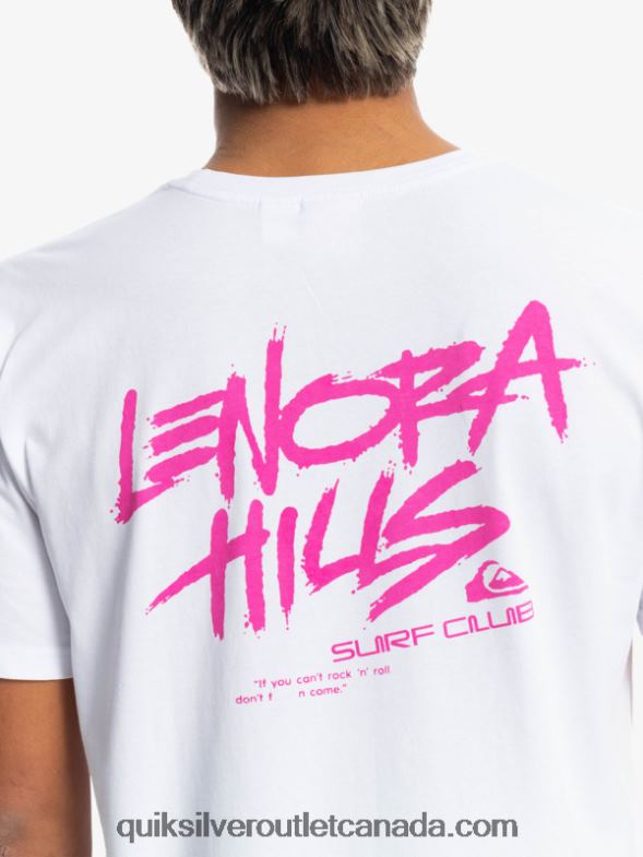CA Quiksilver x Stranger Men Things Lenora T-Shirt white TX4R21839
